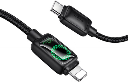 Καλώδιο Δεδομένων και Φόρτισης USB-C - Lightning HOCO U146, 30W, 1.2m, Μαύρο