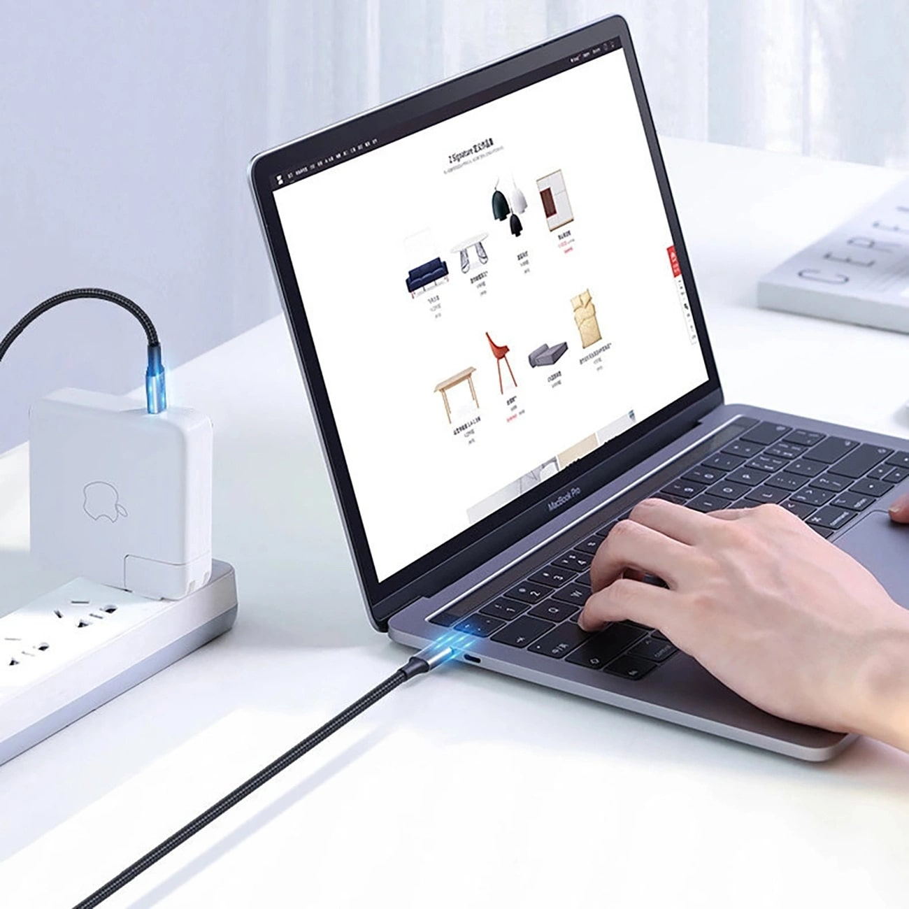 Καλώδιο Δεδομένων και Φόρτισης USB-C - USB-C UGREEN US316, 100W, 3m, Γκρι