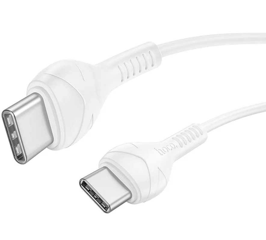 USB-C Data and Charging Cable - USB-C HOCO X37, 60W, 1m, White
