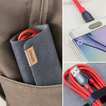Καλώδιο Δεδομένων και Φόρτισης USB-A - microUSB Anker PowerLine+, 18W, 0.91m, Κόκκινο A8142G91