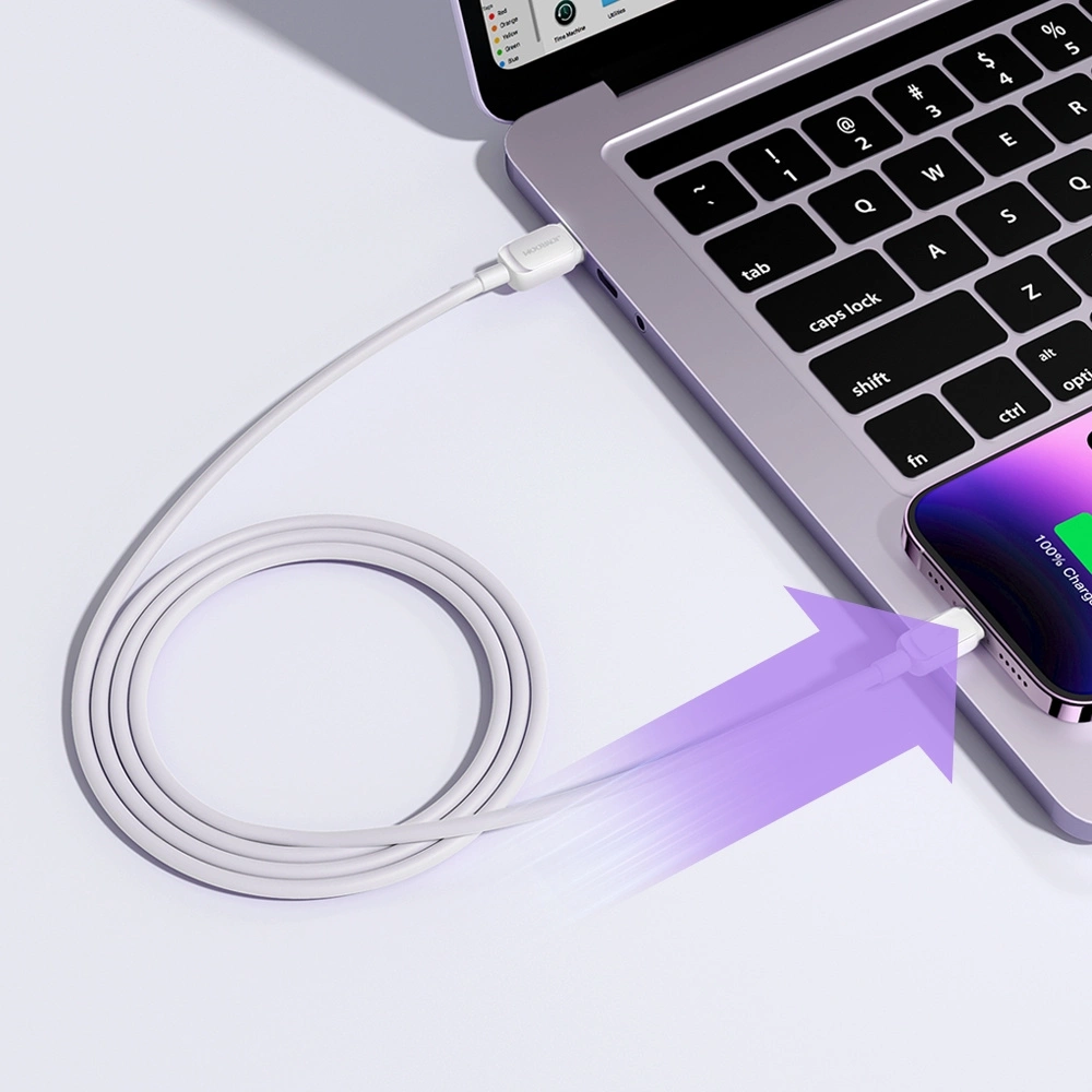 USB-A to Lightning Data and Charging Cable Joyroom S-A14, 18W, 1.2m, White