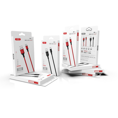 Καλώδιο Δεδομένων και Φόρτισης USB-A - USB-C XO Design NB143, 18W, 2m, Κόκκινο
