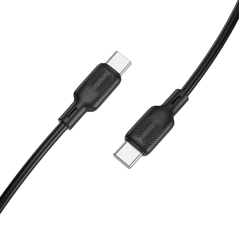 USB-C Data and Charging Cable - USB-C Borofone BX113 Lenny, 60W, 1m, Black