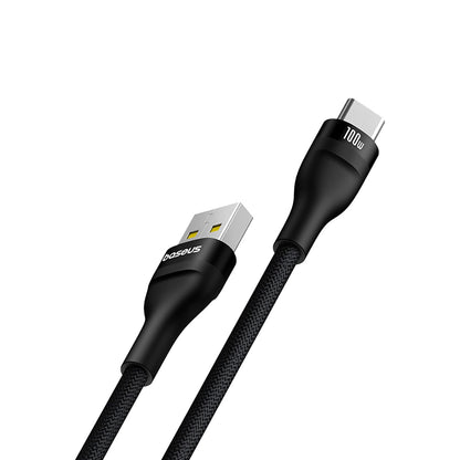 Καλώδιο Δεδομένων και Φόρτισης USB-A - USB-C Baseus Flash Series II, 100W, 2m, Μαύρο P10311804111-01