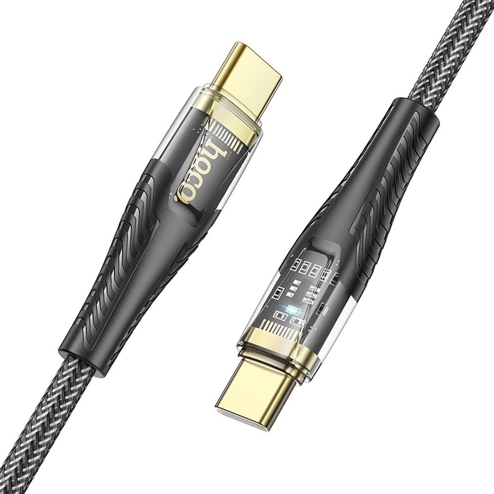 Καλώδιο Δεδομένων και Φόρτισης USB-C - USB-C HOCO U121, 60W, 1.2m, Μαύρο