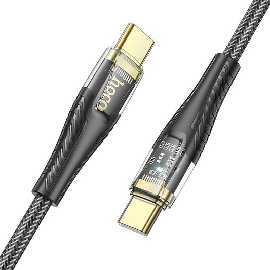 Καλώδιο Δεδομένων και Φόρτισης USB-C - USB-C HOCO U121, 60W, 1.2m, Μαύρο