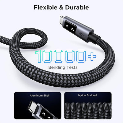 Καλώδιο Δεδομένων και Φόρτισης USB-C - USB-C UGREEN L509, 100W, 2m, Γκρι