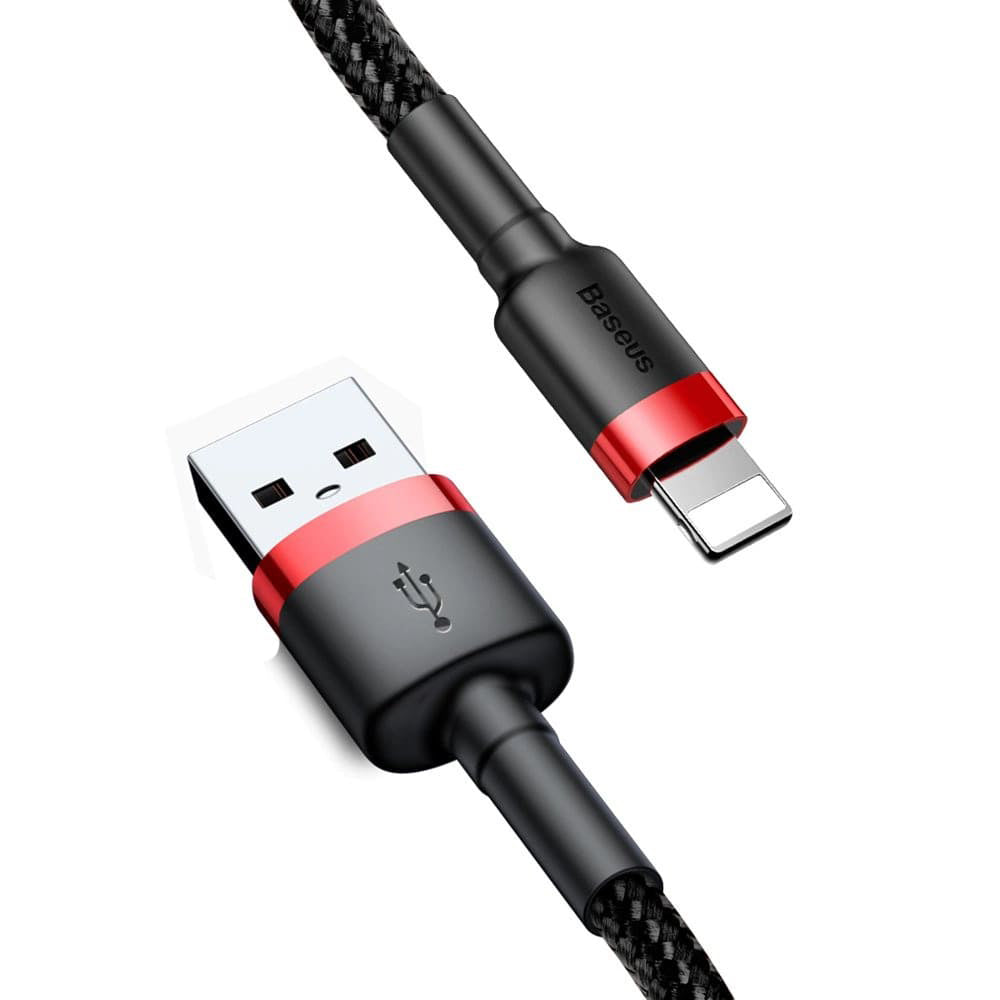 Καλώδιο Δεδομένων και Φόρτισης USB-A - Lightning Baseus Cafule, 18W, 3m, Κόκκινο CALKLF-R91