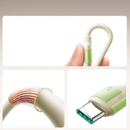 Καλώδιο Δεδομένων και Φόρτισης USB-A - USB-C Joyroom S-A53, 30W, 2m, Μπεζ