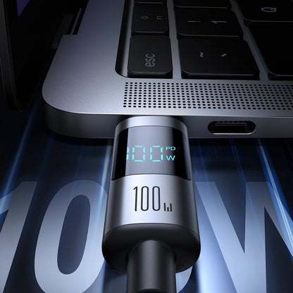 Καλώδιο Δεδομένων και Φόρτισης USB-C - USB-C Joyroom S-A16 Pro Prism Display, 100W, 1.2m, Μαύρο