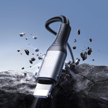 Καλώδιο Δεδομένων και Φόρτισης USB-C - Lightning Joyroom S-A28 Flash, 30W, 2m, Μαύρο