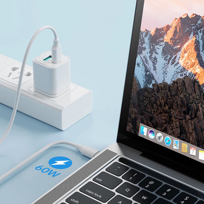 Καλώδιο Δεδομένων και Φόρτισης USB-C - USB-C Joyroom S-A9, 60W, 1m, Λευκό