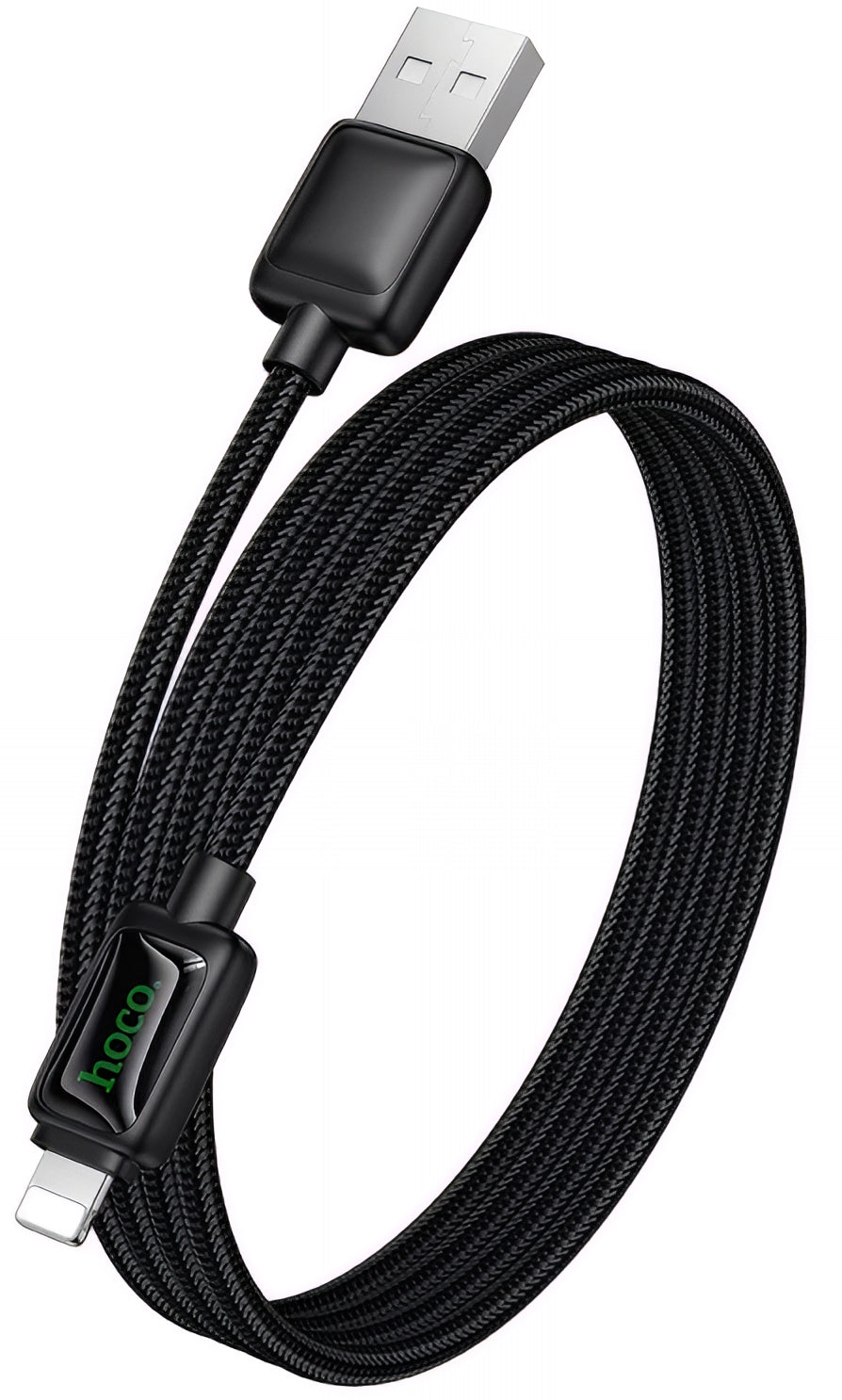 Καλώδιο Δεδομένων και Φόρτισης USB-A - Lightning HOCO U146, 12W, 1.2m, Μαύρο