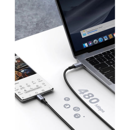 Καλώδιο Δεδομένων και Φόρτισης USB-C - USB-C UGREEN US316, 100W, 0.5m, Γκρι