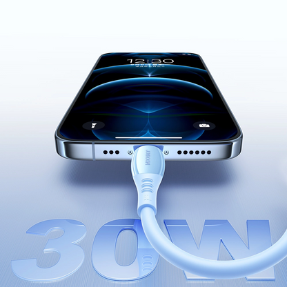 Καλώδιο Δεδομένων και Φόρτισης USB-C - Lightning Joyroom S-A59 Vibrant, 30W, 1.2m, Μπλε