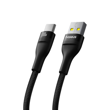 Καλώδιο Δεδομένων και Φόρτισης USB-A - USB-C Baseus Flash Series II, 100W, 2m, Μαύρο P10311804111-01