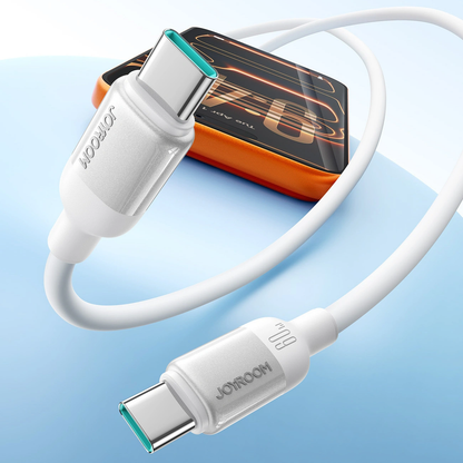 USB-C Data and Charging Cable - USB-C Joyroom S-A62 Lively, 60W, 1.2m, White