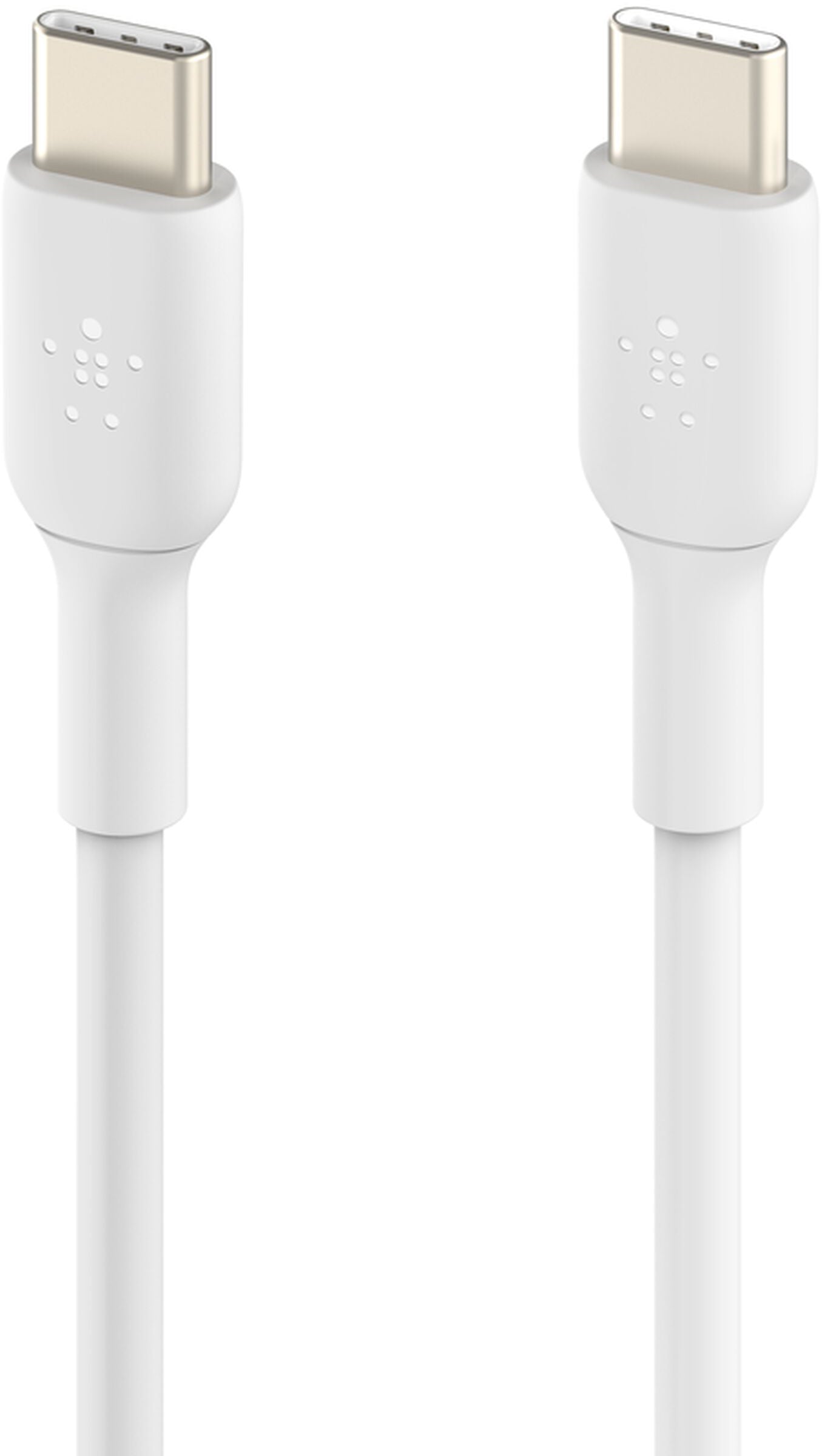 Καλώδιο Δεδομένων και Φόρτισης USB-C - USB-C Belkin BoostCharge, 60W, 1μ, Σετ 2 τεμαχίων, Λευκό CAB003bt1MWH2PK