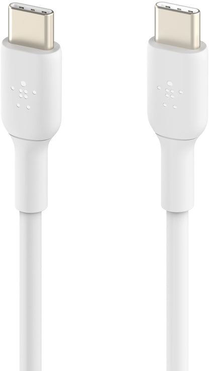 Καλώδιο Δεδομένων και Φόρτισης USB-C - USB-C Belkin BoostCharge, 60W, 1μ, Σετ 2 τεμαχίων, Λευκό CAB003bt1MWH2PK