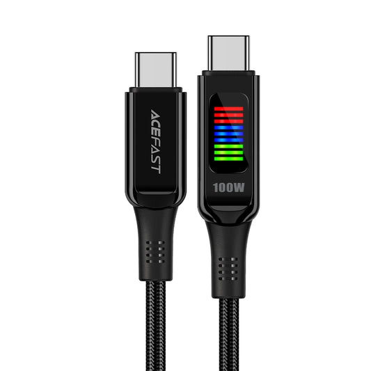 Καλώδιο Δεδομένων και Φόρτισης USB-C - USB-C Acefast C7-03, 100W, 1.2m, Μαύρο