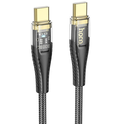 Καλώδιο Δεδομένων και Φόρτισης USB-C - USB-C HOCO U121, 60W, 1.2m, Μαύρο