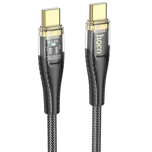 Καλώδιο Δεδομένων και Φόρτισης USB-C - USB-C HOCO U121, 60W, 1.2m, Μαύρο