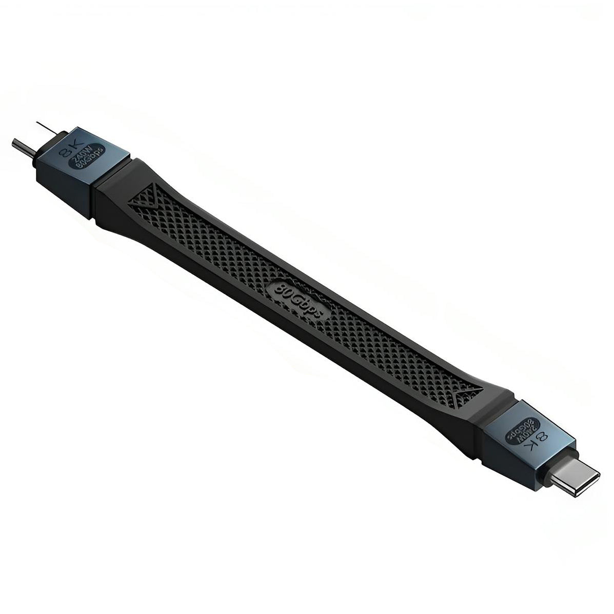 USB-C Data and Charging Cable - USB-C OEM 8K Video, 240W, 0.13m, Black
