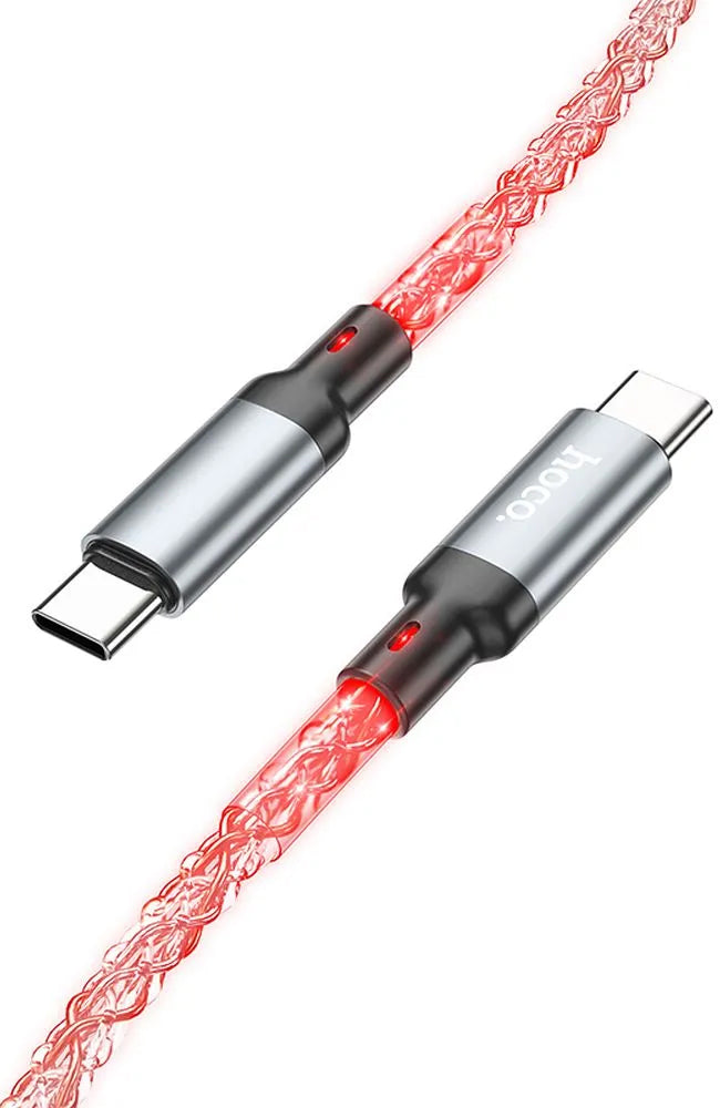 Καλώδιο Δεδομένων και Φόρτισης USB-C - USB-C HOCO U112, 60W, 1m, Γκρι
