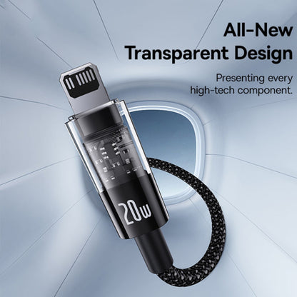 Καλώδιο Δεδομένων και Φόρτισης USB-C - Lightning Baseus Gem, 20W, 2m, Μαύρο P10373001111-01