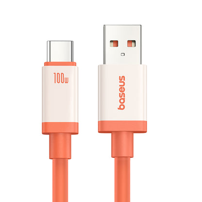 USB-A to USB-C Data and Charging Cable Baseus Zero Degree Series, 100W, 2m, Red