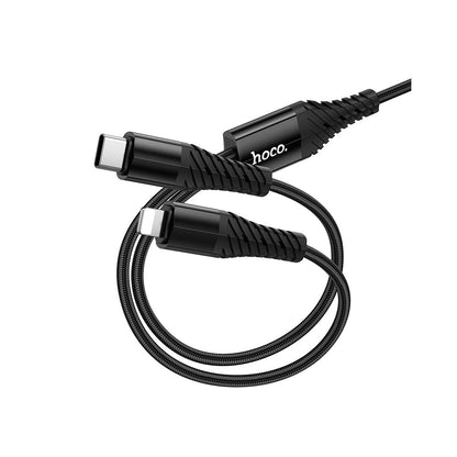 Καλώδιο Φόρτισης USB-C - Lightning / USB-C HOCO X123, 10W, 1m, Μαύρο
