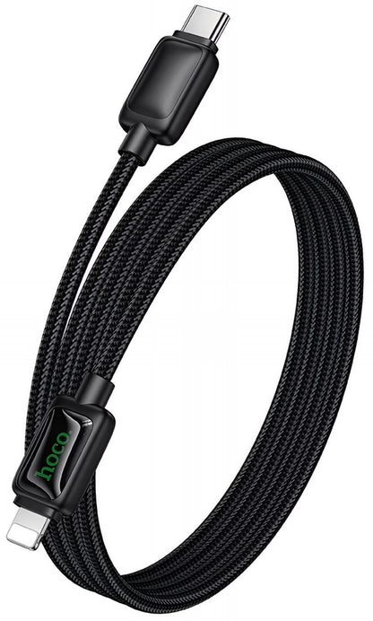 Καλώδιο Δεδομένων και Φόρτισης USB-C - Lightning HOCO U146, 30W, 1.2m, Μαύρο