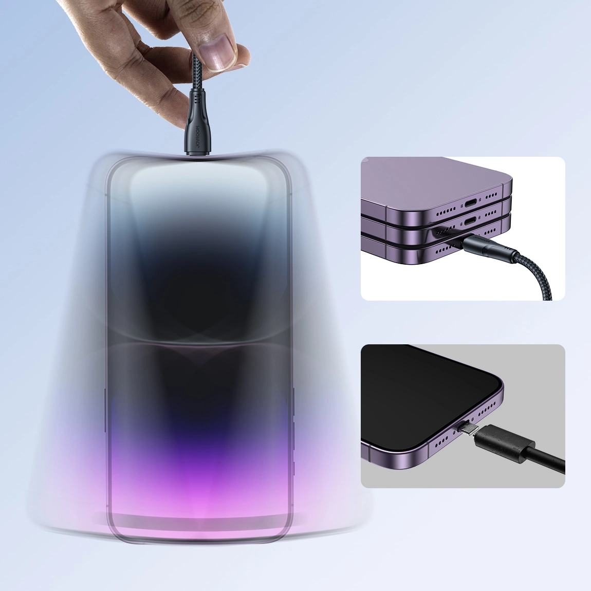 Καλώδιο Δεδομένων και Φόρτισης USB-A - Lightning Joyroom S-A11, 18W, 1.2m, Μαύρο