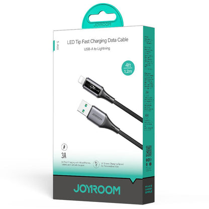 Καλώδιο Δεδομένων και Φόρτισης USB-A - Lightning Joyroom S-A60 StarTalk, 18W, 1.2m, Μαύρο