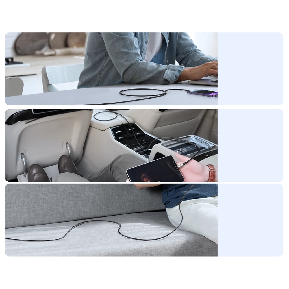 USB-A to Lightning Data and Charging Cable Joyroom SA31-AL3, 18W, 1.2m, Black