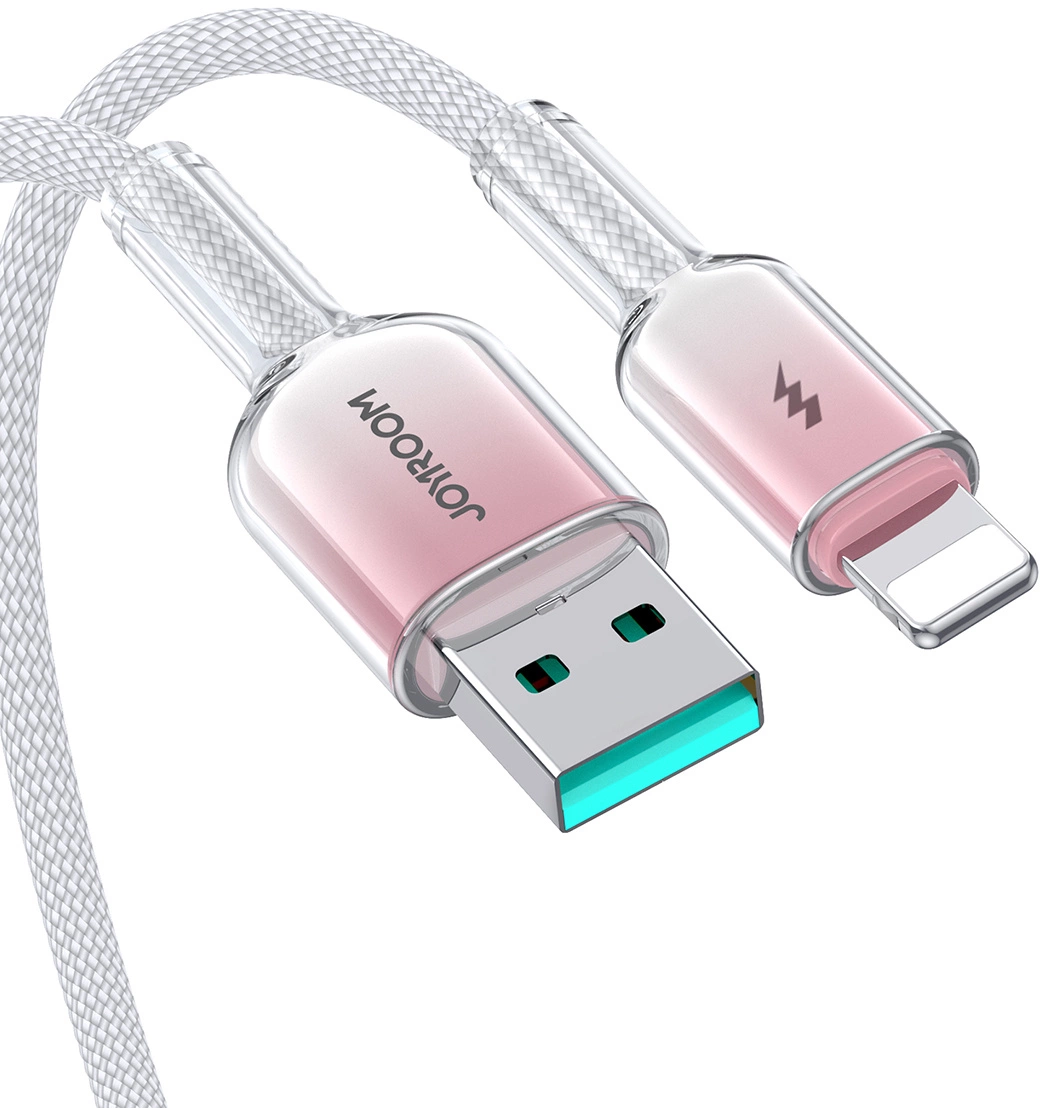 USB-A to Lightning Data and Charging Cable Joyroom S-A42, 18W, 1.2m, White