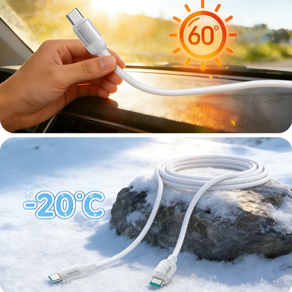 USB-C Data and Charging Cable - USB-C Joyroom S-A62 Lively, 60W, 1.2m, White