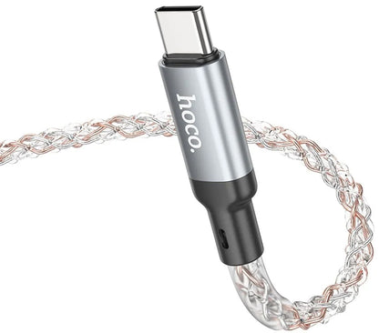 Καλώδιο Δεδομένων και Φόρτισης USB-C - USB-C HOCO U112, 60W, 1m, Γκρι