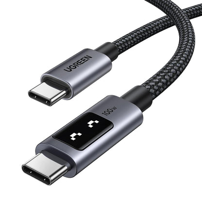 Καλώδιο Δεδομένων και Φόρτισης USB-C - USB-C UGREEN L509, 100W, 2m, Γκρι
