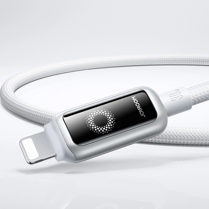 USB-C to Lightning Data and Charging Cable Joyroom S-A55 StarFlight Display, 30W, 1.2m, White