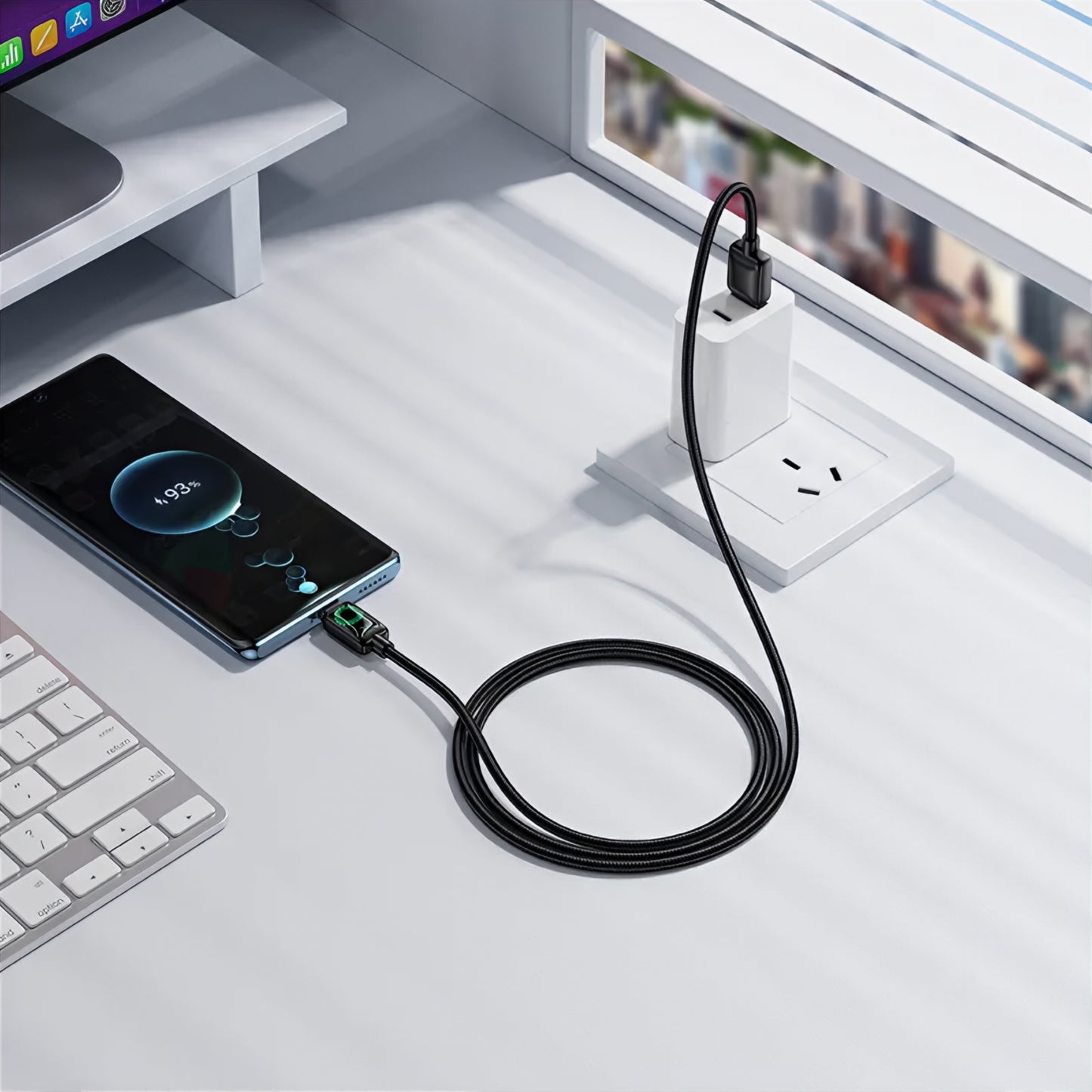 Καλώδιο Δεδομένων και Φόρτισης USB-A - USB-C HOCO U146, 36W, 1.2m, Μαύρο