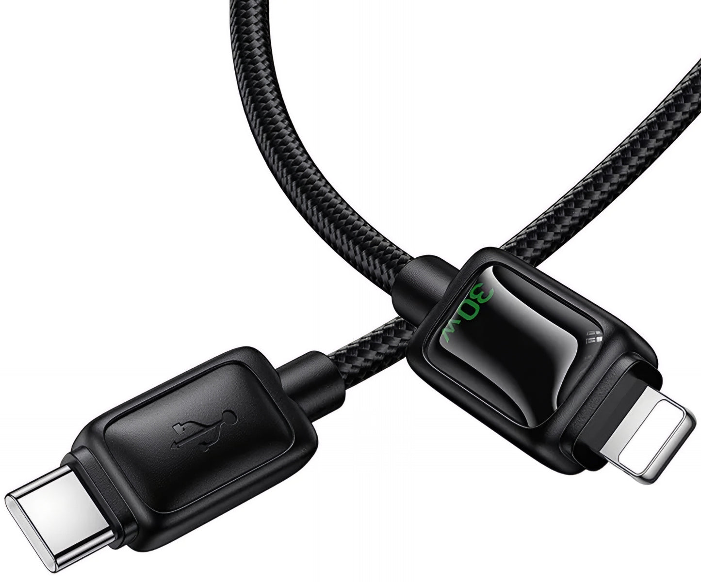 Καλώδιο Δεδομένων και Φόρτισης USB-C - Lightning HOCO U146, 30W, 1.2m, Μαύρο