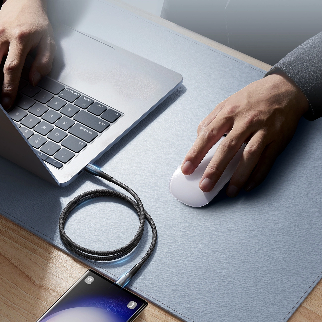 Καλώδιο Δεδομένων και Φόρτισης USB-A - USB-C Joyroom S-A32, 18W, 1m, Μαύρο