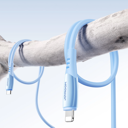 Καλώδιο Δεδομένων και Φόρτισης USB-C - Lightning Joyroom S-A59 Vibrant, 30W, 1.2m, Μπλε