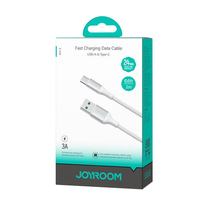 Καλώδιο Δεδομένων και Φόρτισης USB-A - USB-C Joyroom S-A28 Flash, 30W, 2m, Λευκό