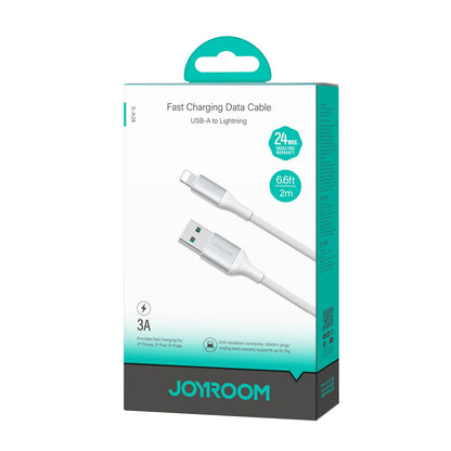 Καλώδιο Δεδομένων και Φόρτισης USB-A - Lightning Joyroom S-A28 Flash, 18W, 2m, Λευκό