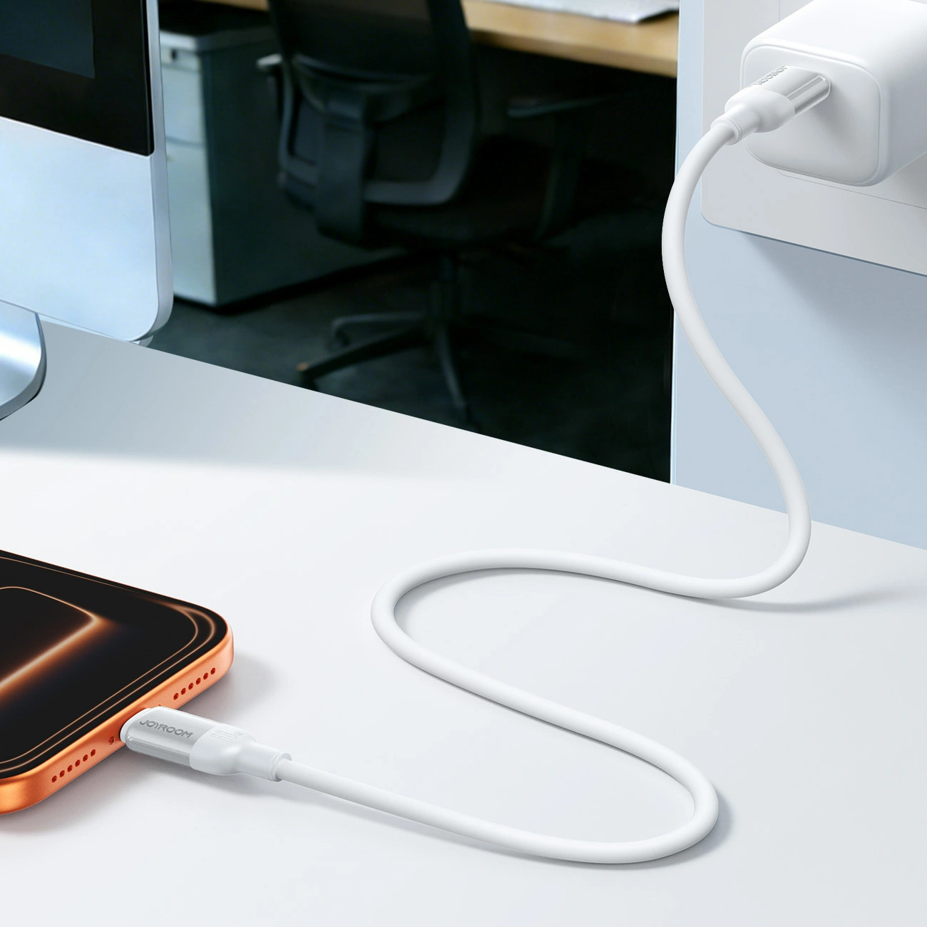 USB-C Data and Charging Cable - USB-C Joyroom S-A62 Lively, 60W, 1.2m, White