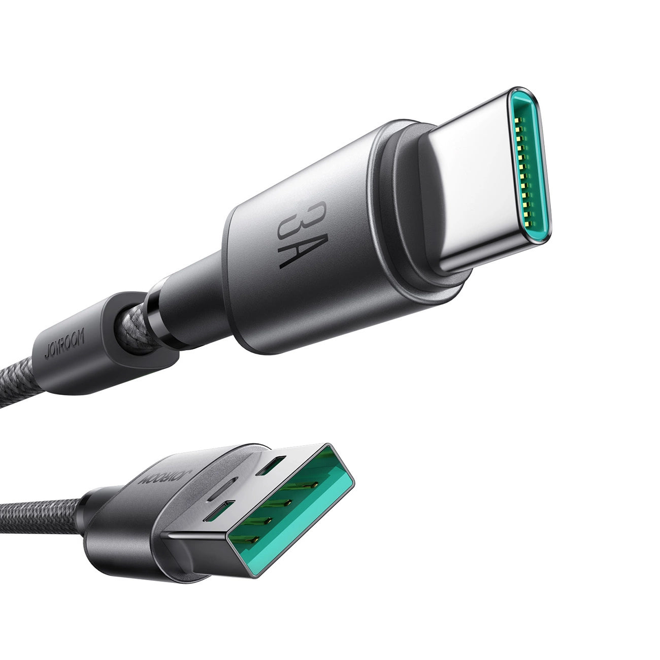 Καλώδιο Δεδομένων και Φόρτισης USB-A - USB-C Joyroom S-A50, 60W, 1.2m, Γκρι
