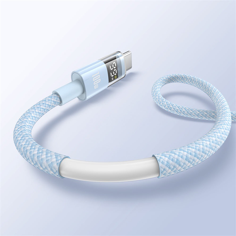 Καλώδιο Δεδομένων και Φόρτισης USB-A - USB-C Baseus Display 2, 100W, 1m, Μπλε P10382701311-00