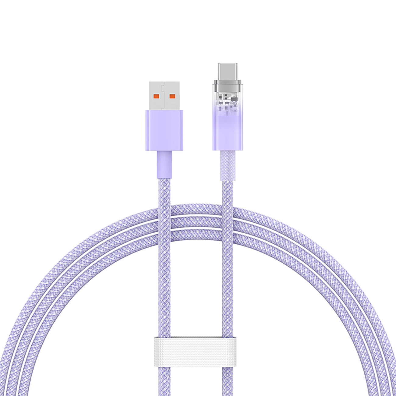 Καλώδιο Δεδομένων και Φόρτισης USB-A - USB-C Baseus Explorer, 100W, 1m, Μωβ CATS010405